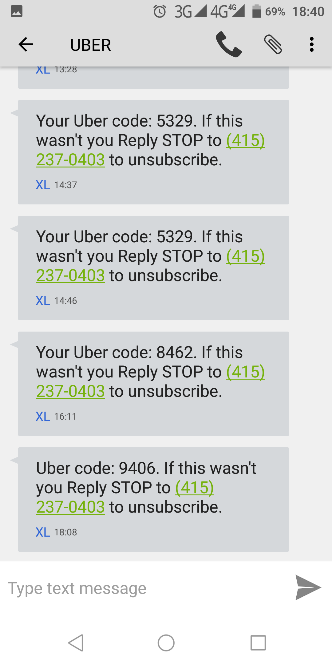 Cara menghentikan sms spam dari uber yang sangat mengganggu