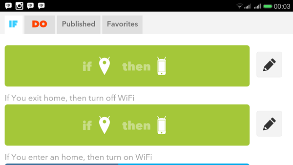 Cara setting wifi otomatis area melalui ifttt