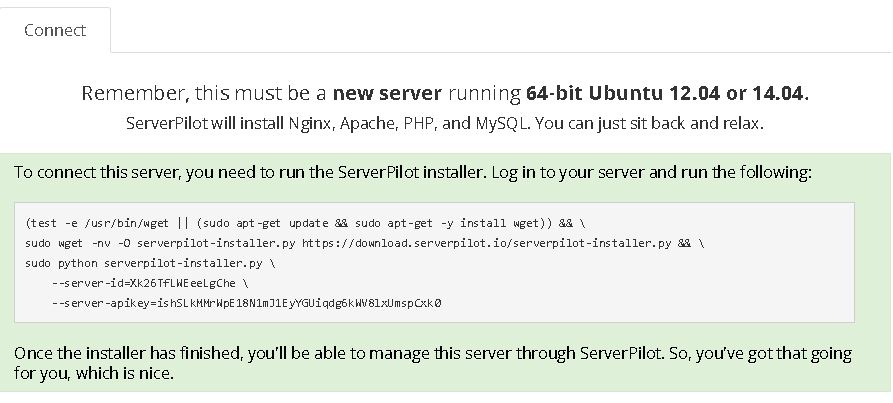 Command Line to Install Serverpilot agent