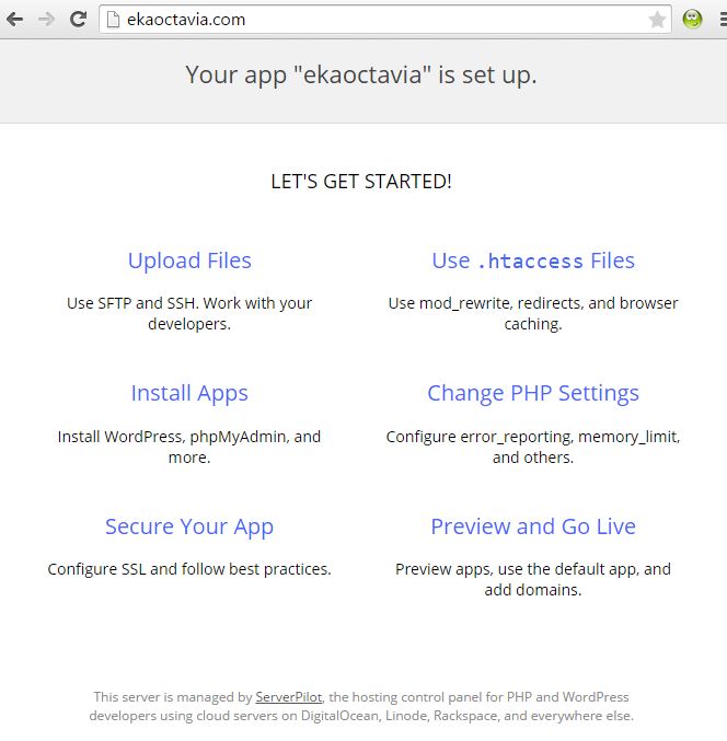 cek pada browser