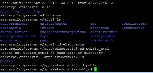 masuk pada folder yang akan diinstall