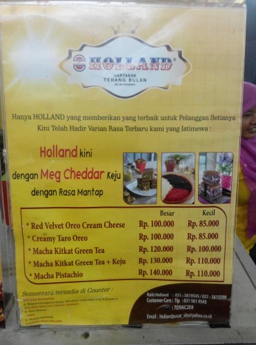 Harga red velvet holland