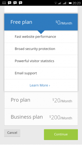 Free plan cloudflare