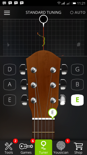Tuning senar gitar