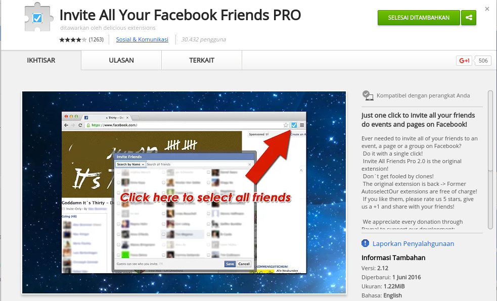 facebook invite