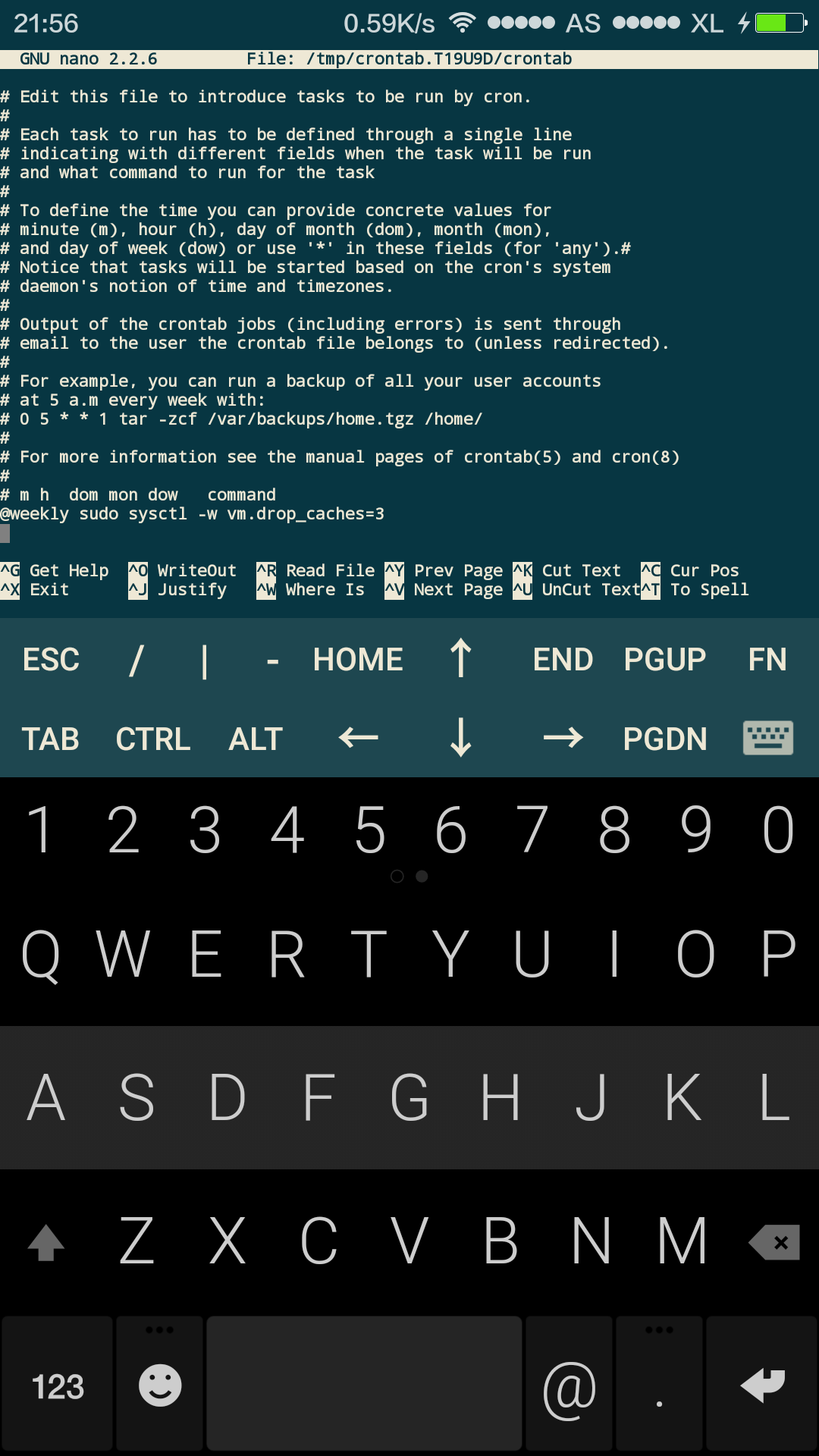 crontab