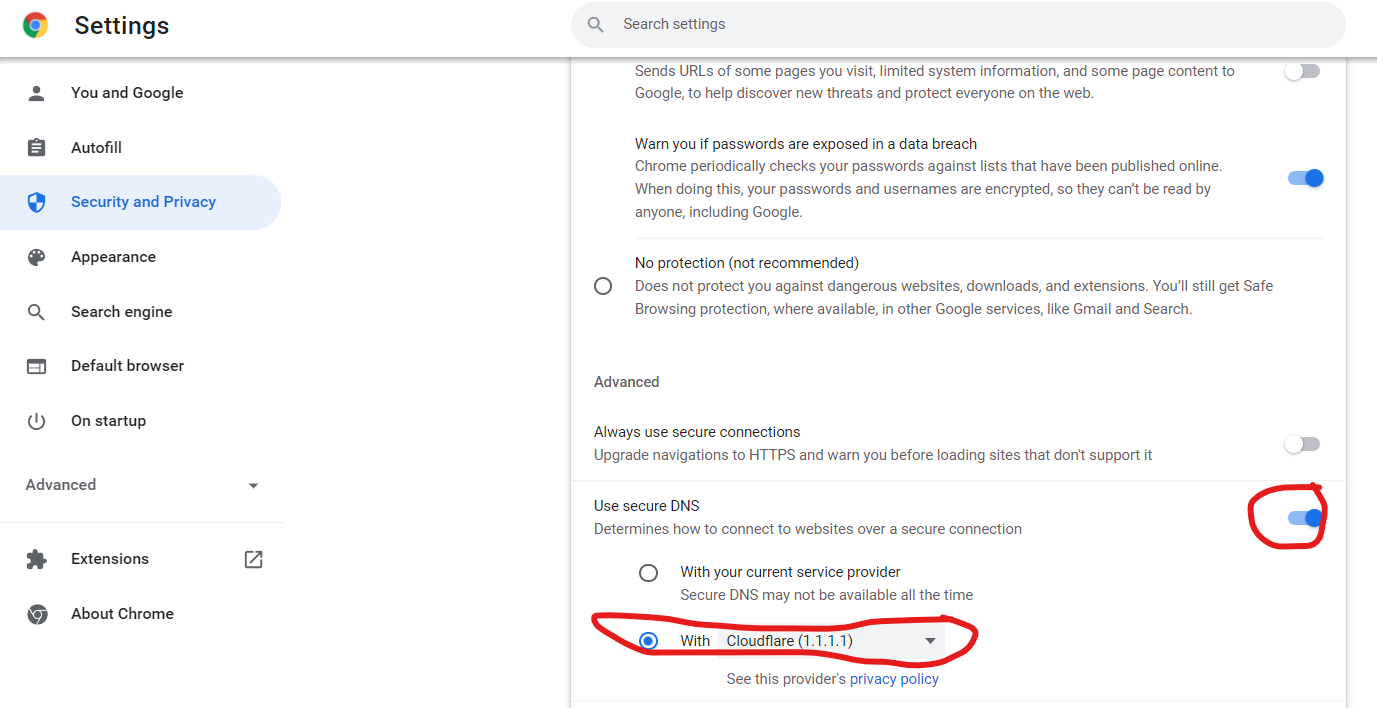 enable Cloudflare